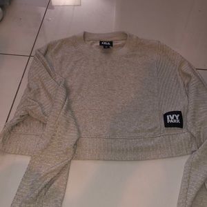 IVY PARK OATMEAL COLOR CROP SWEATER ❤️